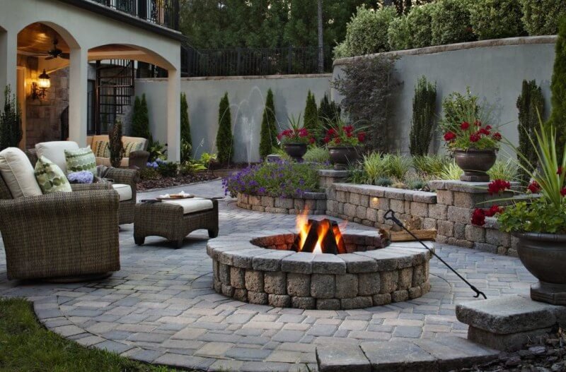 fire features, outdoor fire pits