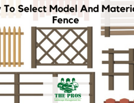 Fence Selection: Model And Material