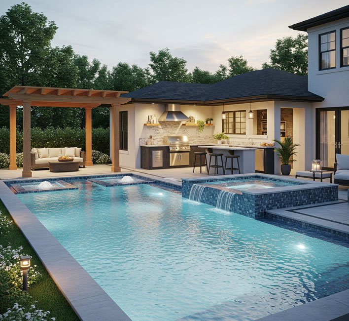 Rectangle-Pool-with-Integrated-Spa-Nahant-MA