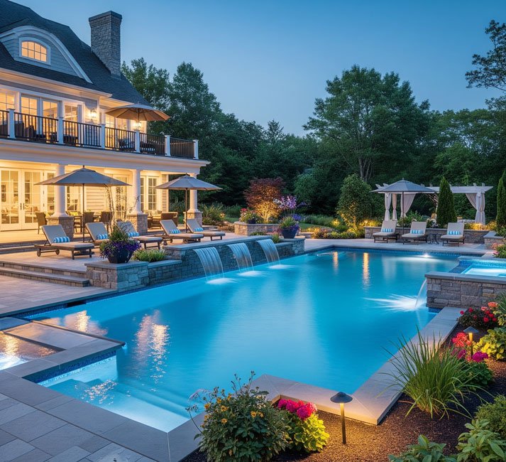 water-feature-pool-installation-Newburyport-MA