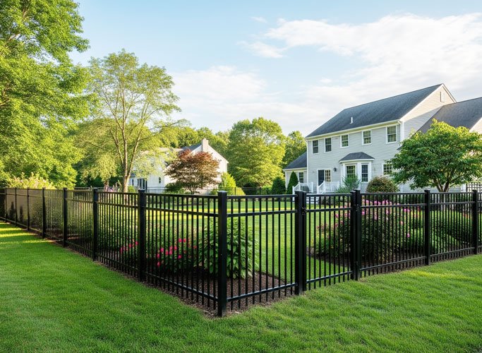 Aluminium-Fence-installation-Peabody-MA