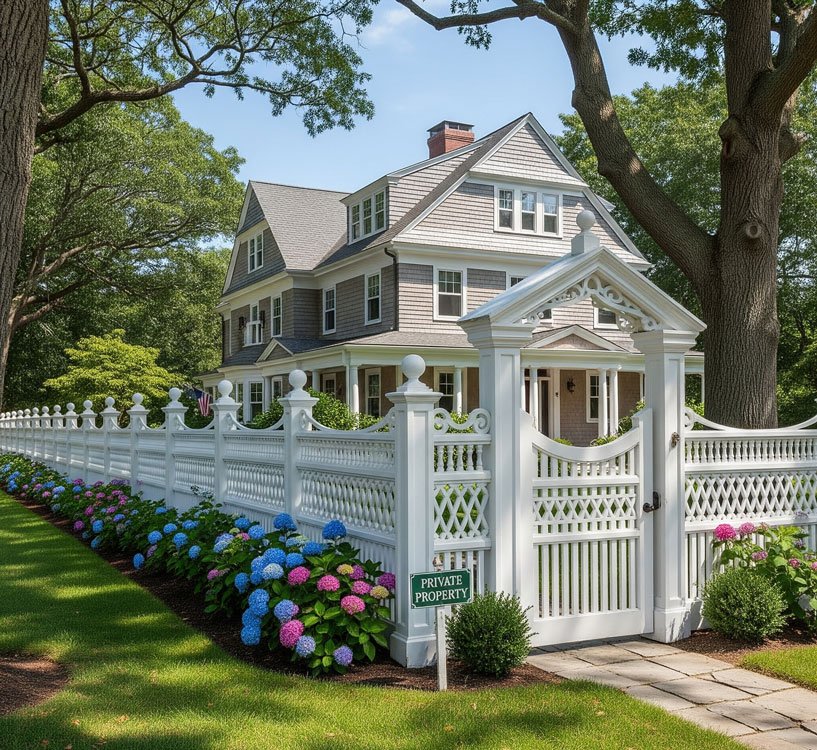 private property Decorative fencing Concord MA