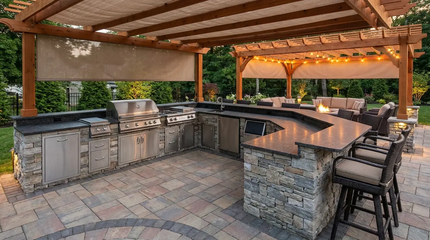 Outdoor Kitchen building project Lynnfield MA