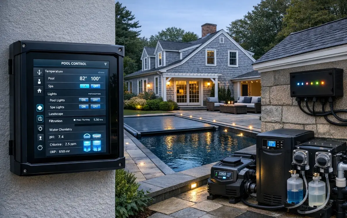 Smart pool automation and LED lighting design