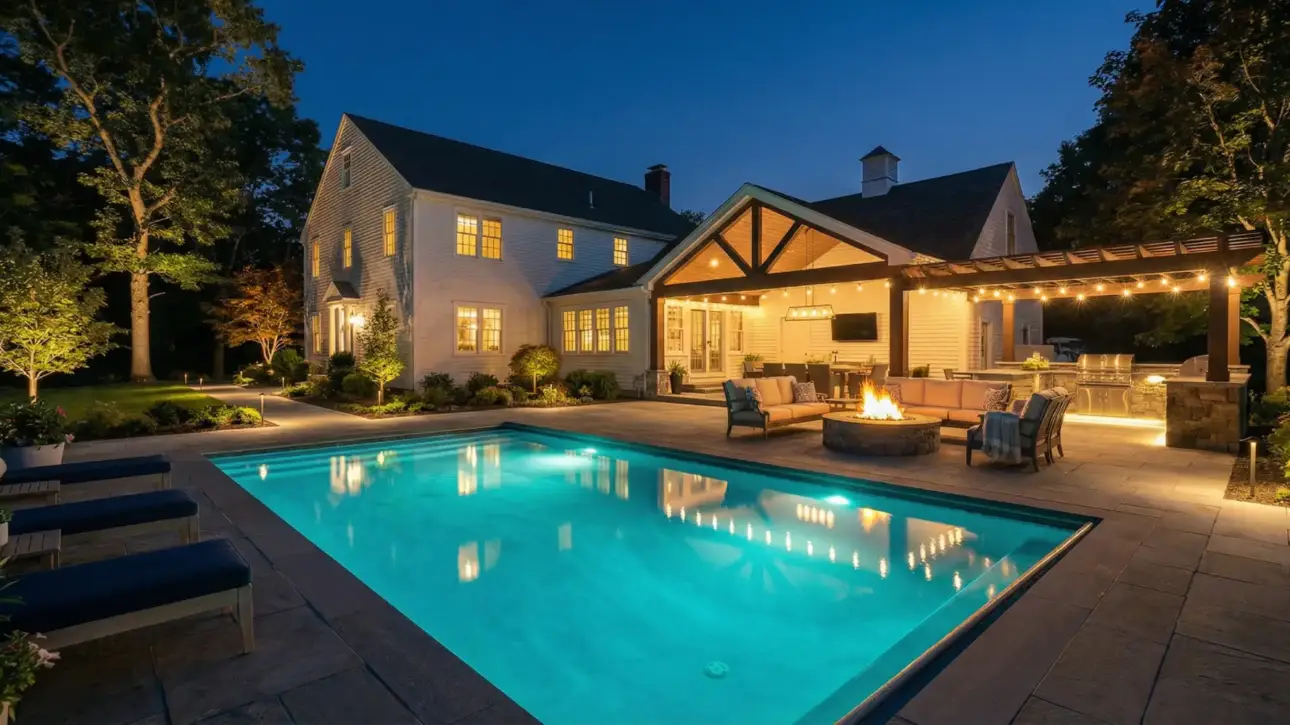 Massachusetts Inground Pool Design Ideas