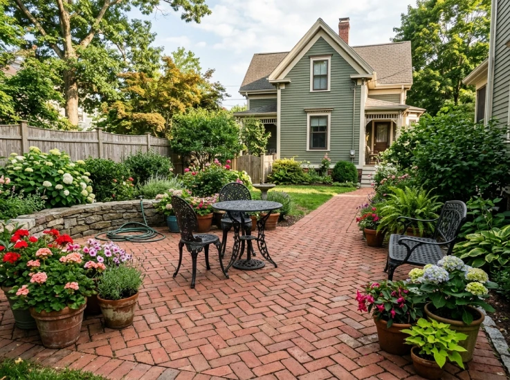 Victorian Patio Design Winchester MA