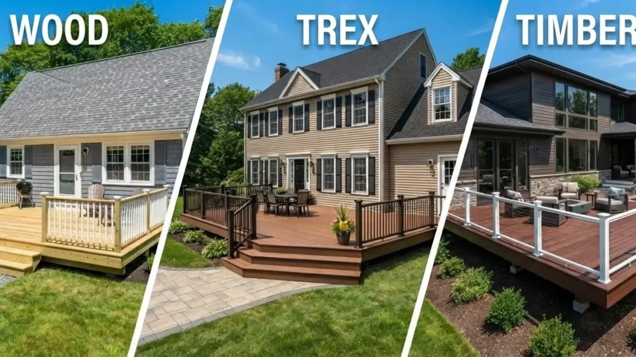 Wood vs Trex vs TimberTech decking comparison