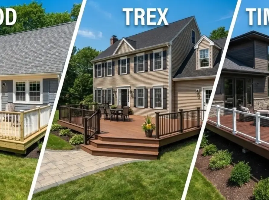 Wood vs Trex vs TimberTech decking comparison