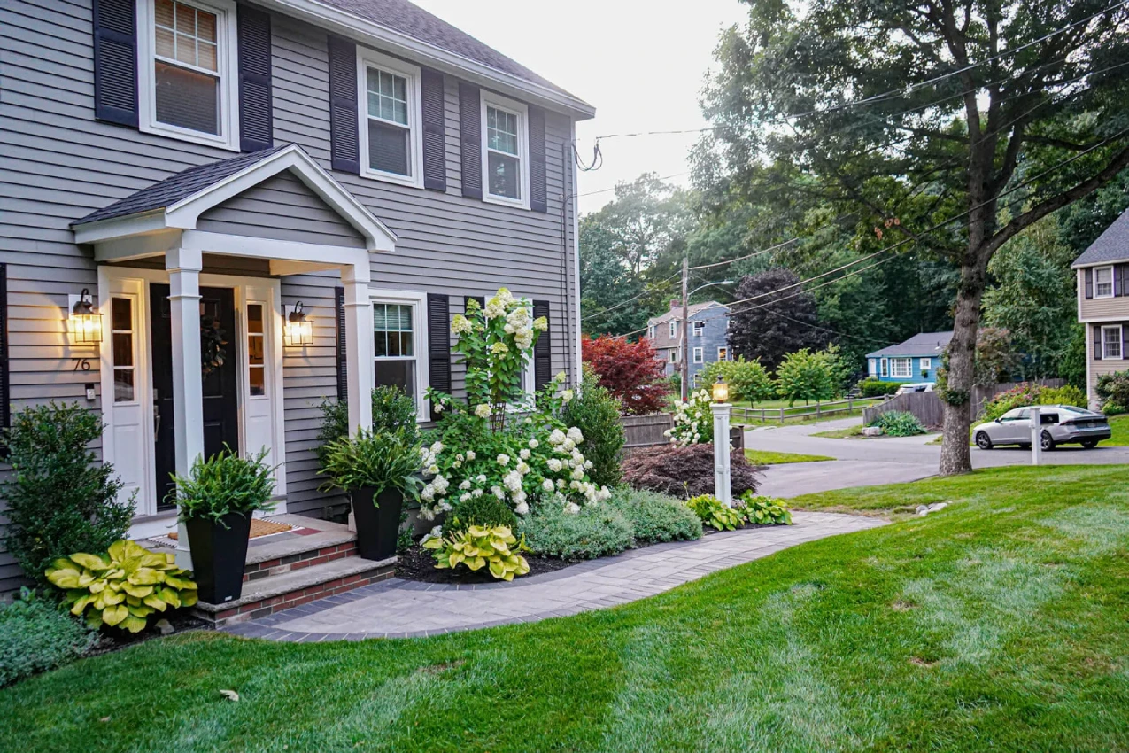 Front yard landscape design MA