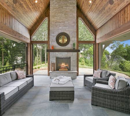 Beverly MA Outdoor-Fireplace-Finishes