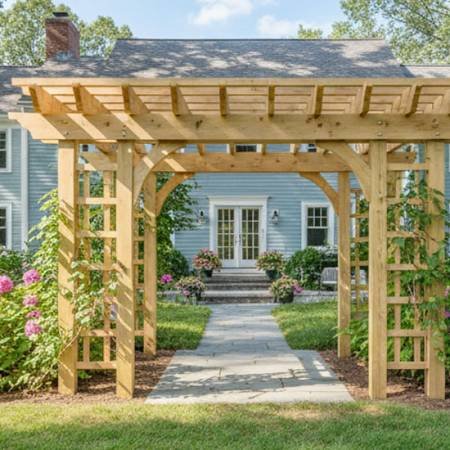 Pergola-Style-Arbors-Installation-Wellesley-MA