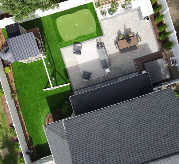 hardscape and landscape project essex county ma patio walkway design